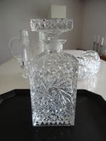 Vintage DDR Whisky Karaffe, Lausitzer Glas  - Handschliff