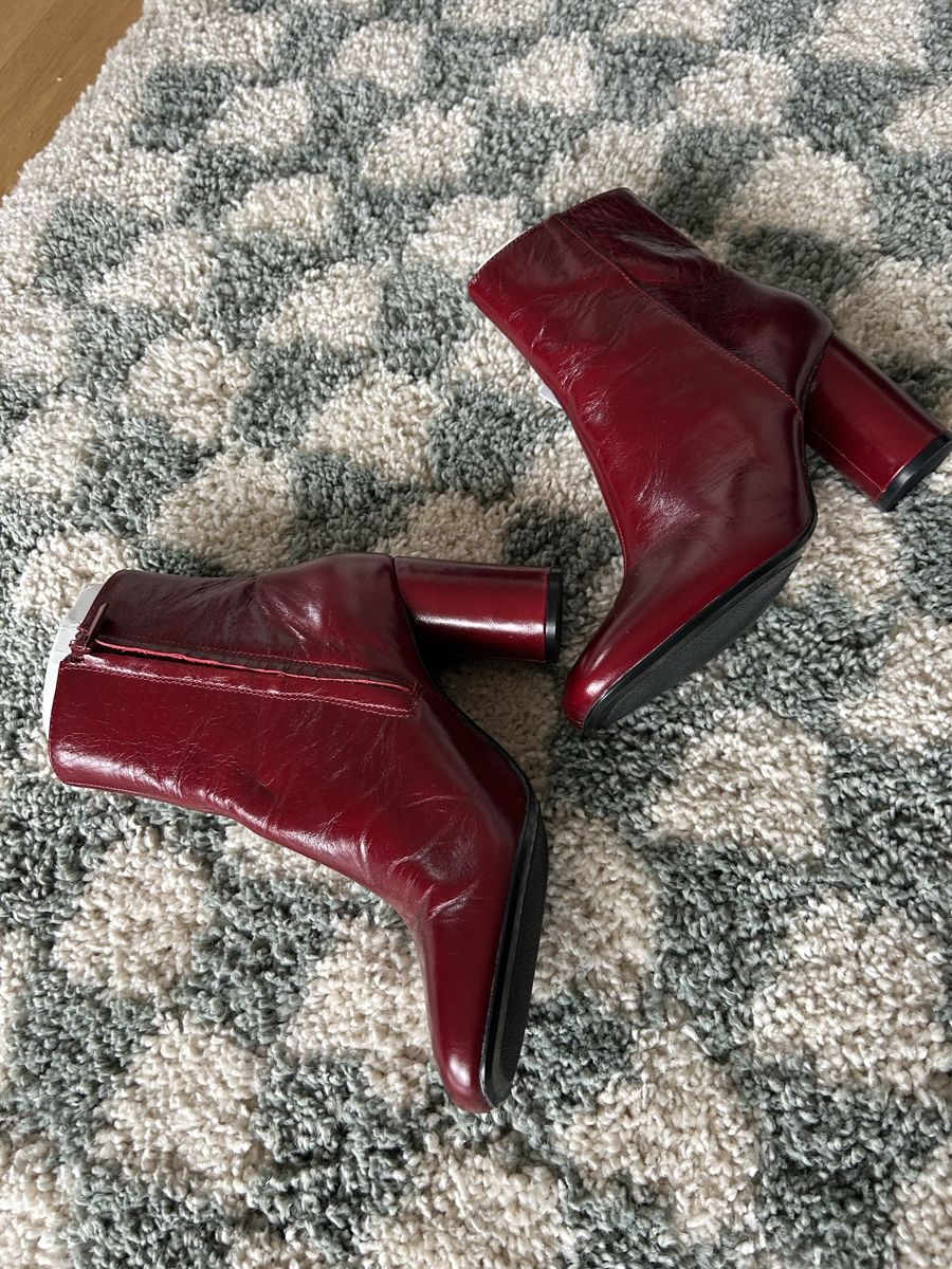 Chaussures femmes: Rot Lederstiefel – Neuf (Voir description) à Zürich par mar_hk8y 2