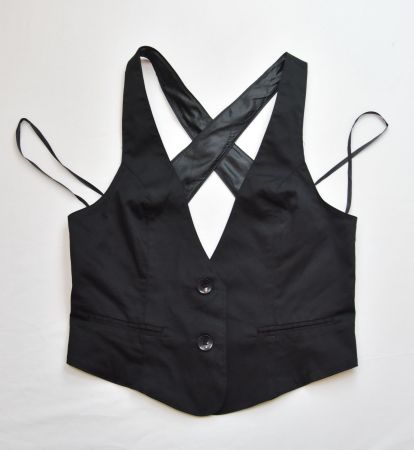 Soaked in Luxury Gilet Sexy schwarz /Lp:129.-Fr/Gr.XXS/ NEU