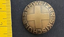 Schweizer Skischule / Abzeichen Vintage Original