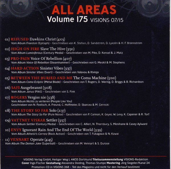 CD: All Areas Volume 175 F15 – Usato da Sessa venduto da fraenklishop 1