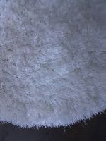 Teppich rund 125 cm Durchmesser Farbe creme