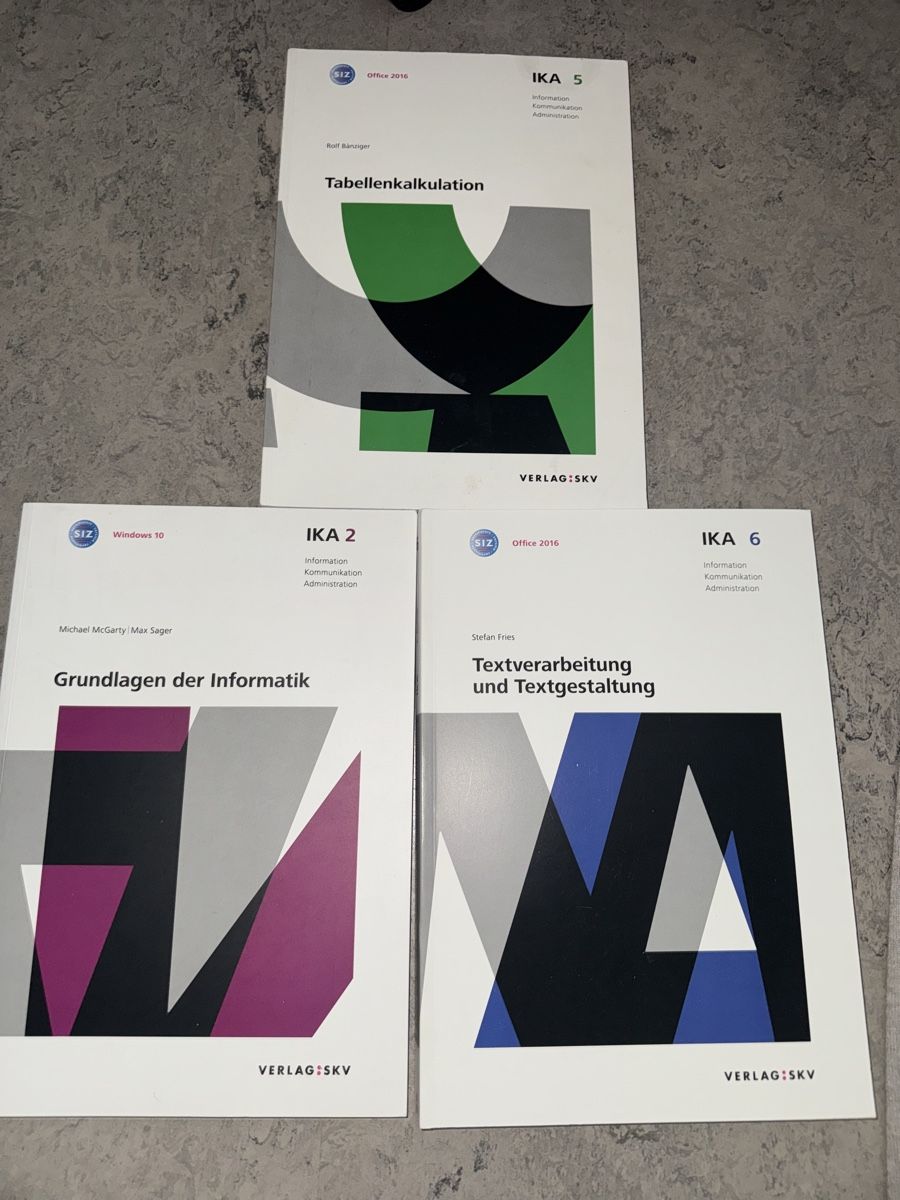 Libri: Lehrmittel Informatik, Excel, Word, 3 Bände – Nuovo (secondo la descrizione) da Pfäffikon ZH venduto da Tetu.33