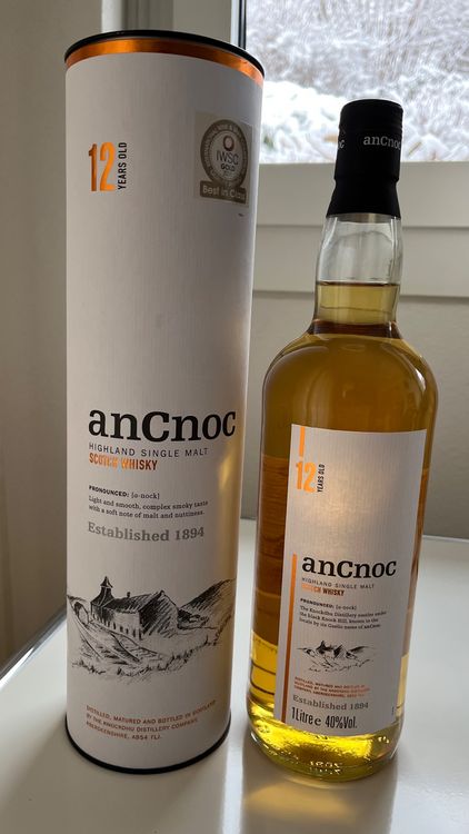 Single Malt AnCnoc 12 Years 1 Litre Duty Free Shop Edition | Kaufen auf ...