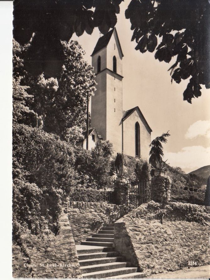 Cartoline postali: Chur St. Luzi, ca. 1950 – Usato da Bürglen TG venduto da StampGraf