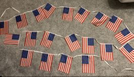 USA Flaggen Girlande