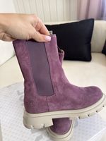 Bottines Candice Cooper lilac Suède, cuir T 36, neuf