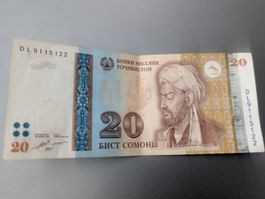Tajikistan banknote