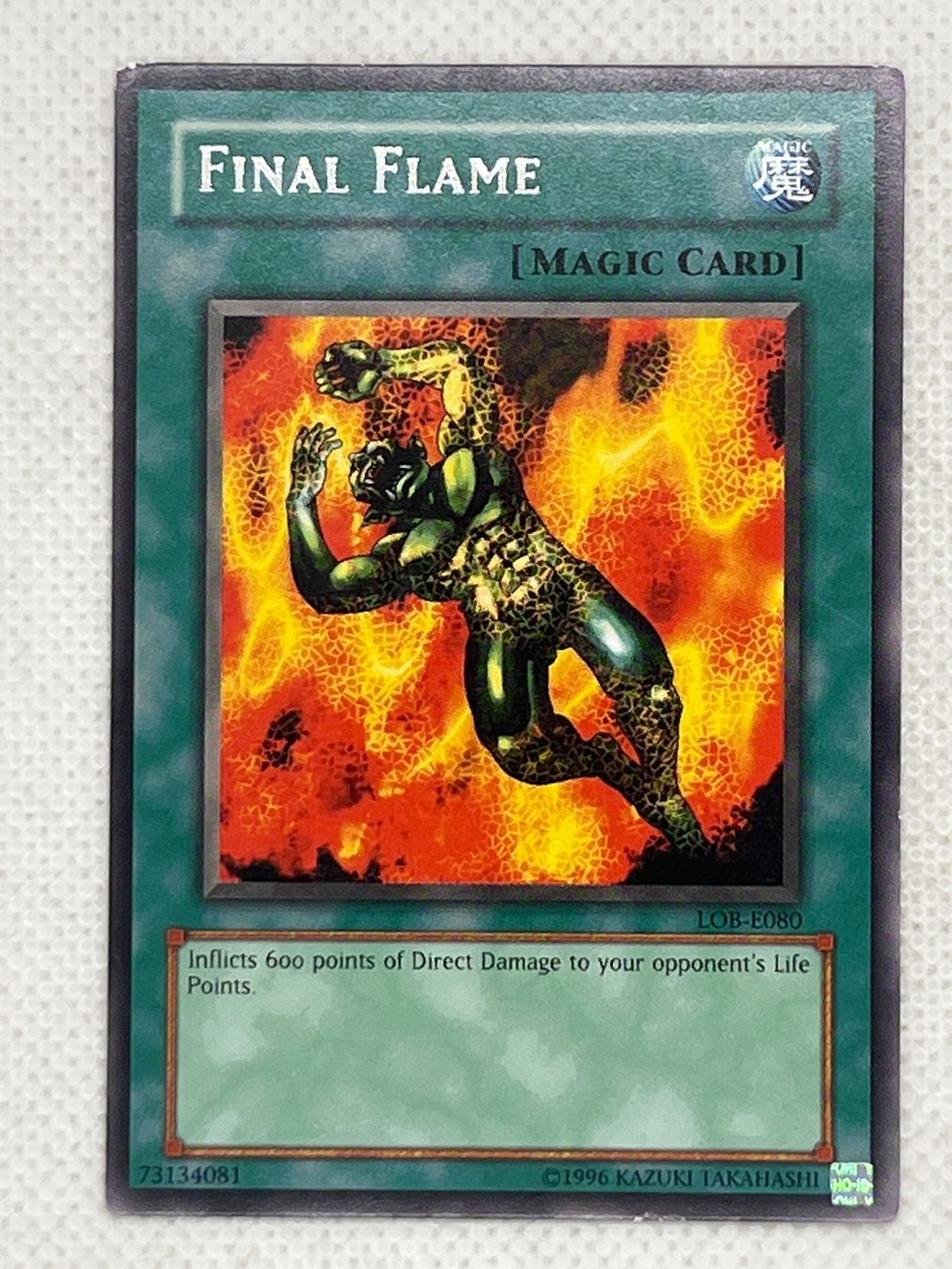 Yugioh Sammelbilder & Trading cards: Yu-Gi-Oh Karte Final Flame LOB-E080 – Gebraucht aus Hinterkappelen von Kim1992