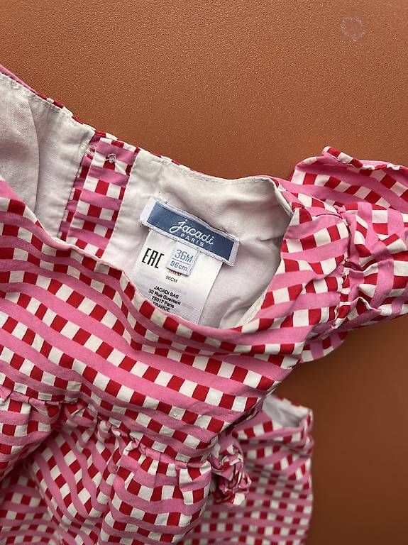 Jacadi Kleider & Röcke: Jacadi Kleid 36M/96 cm, pink kariert – Gebraucht aus Cham von nininanana 2