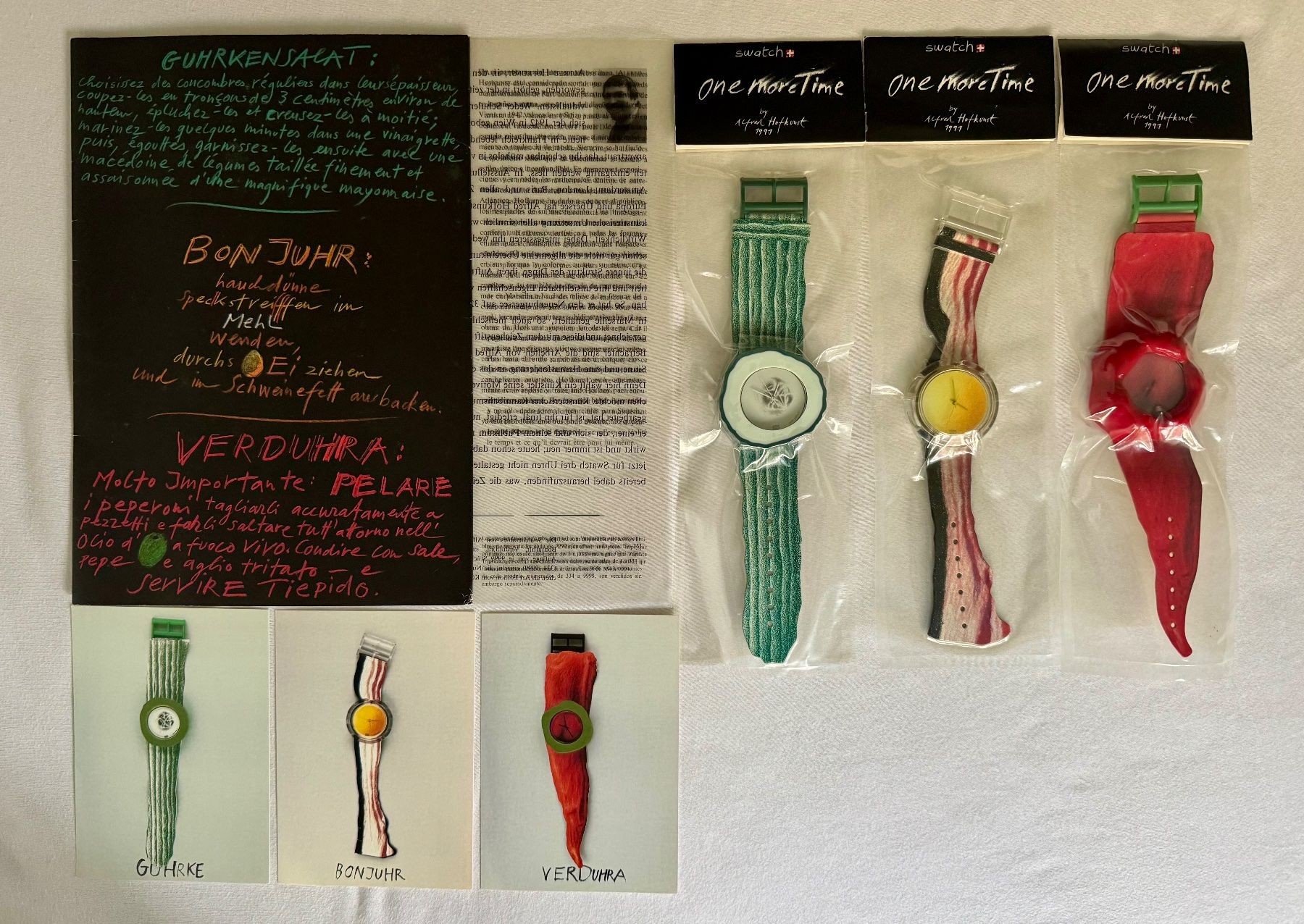 Swatch Vegetables Gemüse one more Time by Alfred Hofkunst (Neu und