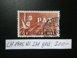 CH 1945 Nr. 271 schön gestempelt