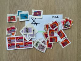 Schweizer Briefmarken ab 1937 sortiert und Jahrgang