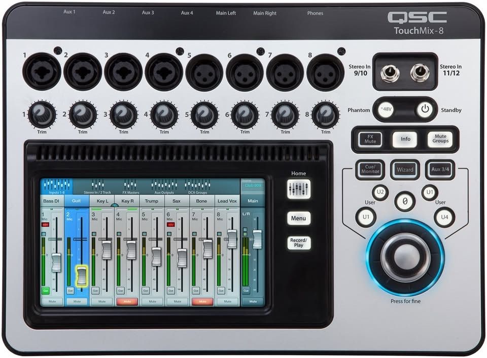 Qsc Console di mixaggio: QSC-Touchmix 8 – Usato da Moutier venduto da Playbit68