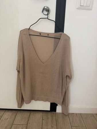 pullover zara beige gr. s luxus line milano