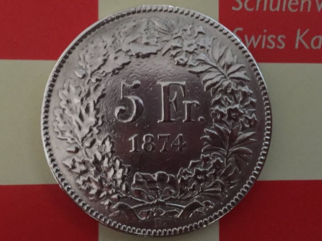 Tutti le monete: 5 Franken 1874B. ss+ mit Randfehler! – Usato da Elsau venduto da herbybay 1