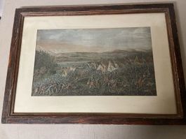Neuer Preis!! Schlacht von Sempach 9 Juli 1386 Kupferstich