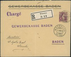 1907 - Privatganzsache - Brief - Helvetia - Würenlos AG