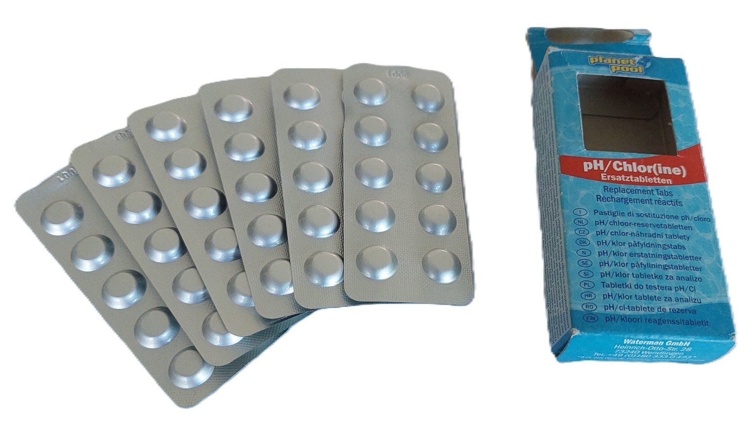 Piscine: Planet Pool pH/Chlor Ersatztabletten 2×30 Testtabletten NEU! – Nuovo e nell'imballaggio originale da Schongau venduto da lanobe 5