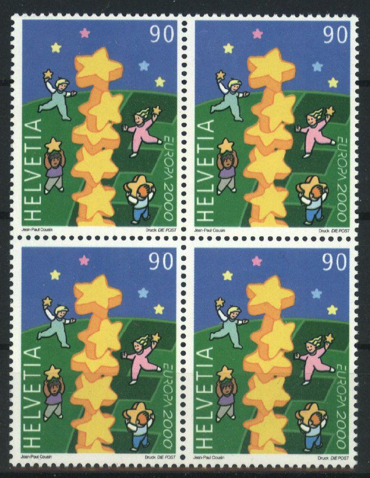 Tutti i francobolli: 2000, Europa, Viererblöcke ** – Usato da Willisau venduto da Vollstempel