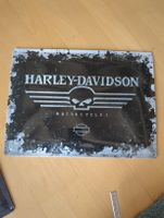 Harley-Davidson Schild Motoren Vintage Deko 🏍️ 