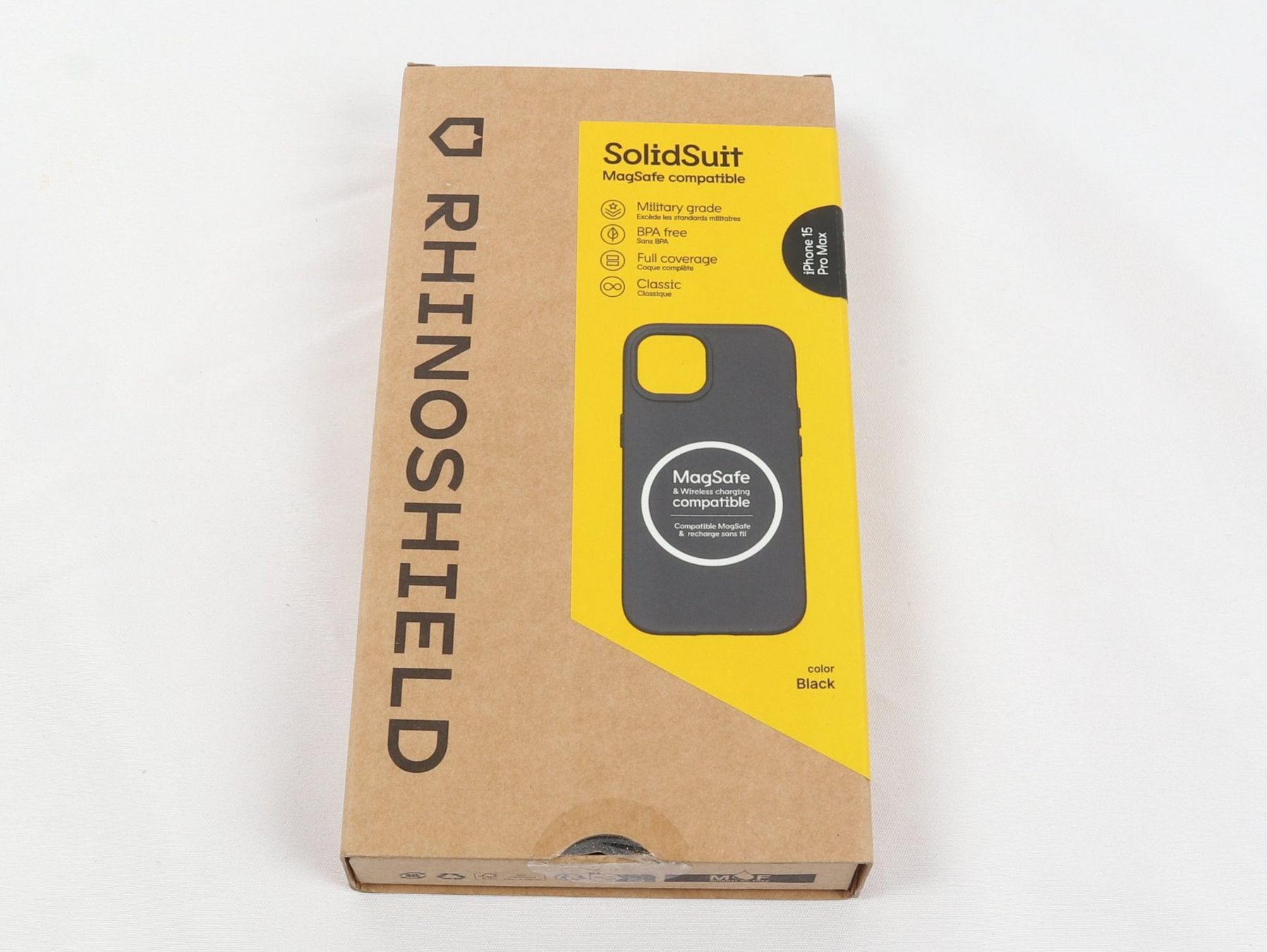 Cover & Protezioni schermo: RHINOSHIELD SolidSuit iPhone 15 ProMax Black – Nuovo (secondo la descrizione) da Steinen venduto da Restwert_Steinen 2