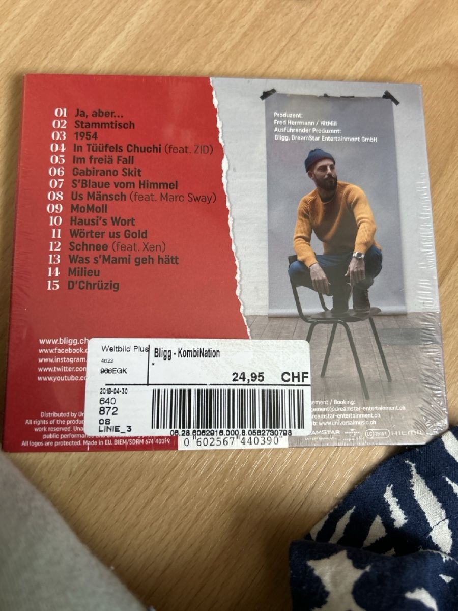 CD: Bligg Kombi Album CD Neue Platte – Nuovo e nell'imballaggio originale da Herbetswil venduto da rotekatze84 1