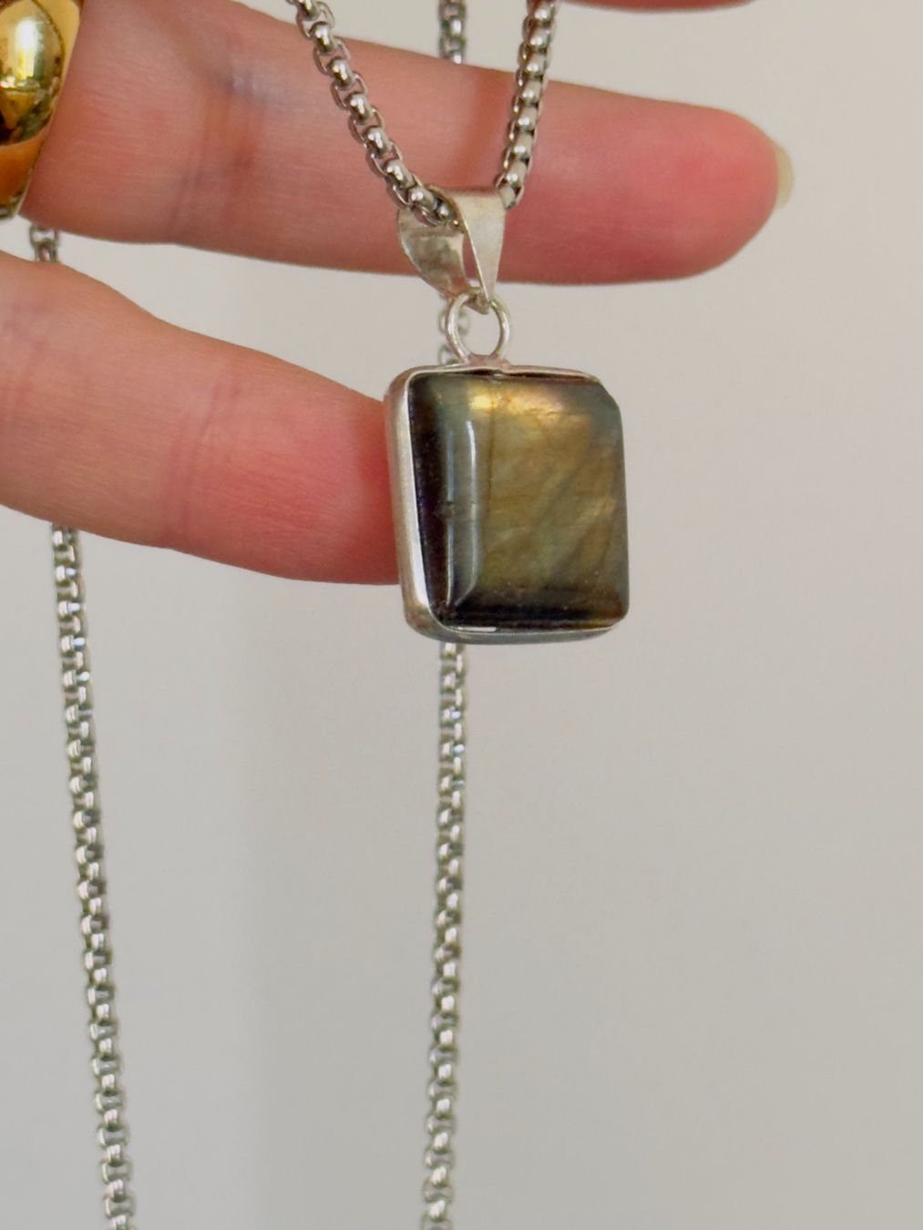 Catenine: Fashionable labradorite necklace – Nuovo e nell'imballaggio originale da Genève venduto da AGBERG 7
