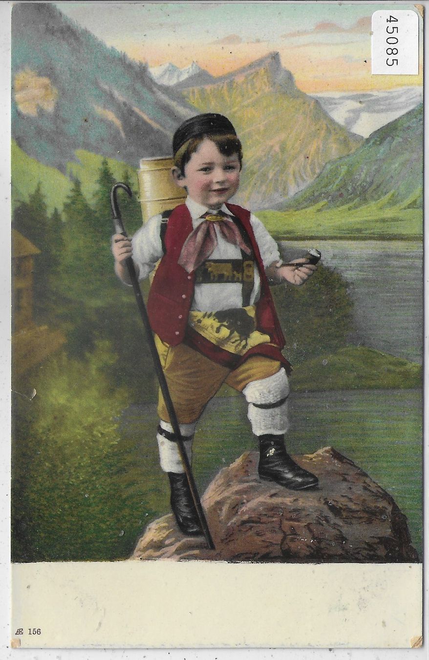 Cartoline postali: Appenzeller Bub in Tracht – Usato da Ettingen venduto da Kartenplanet