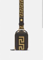 Versace GRECA RIBBON MINI Air Pods-Hülle - Schwarz