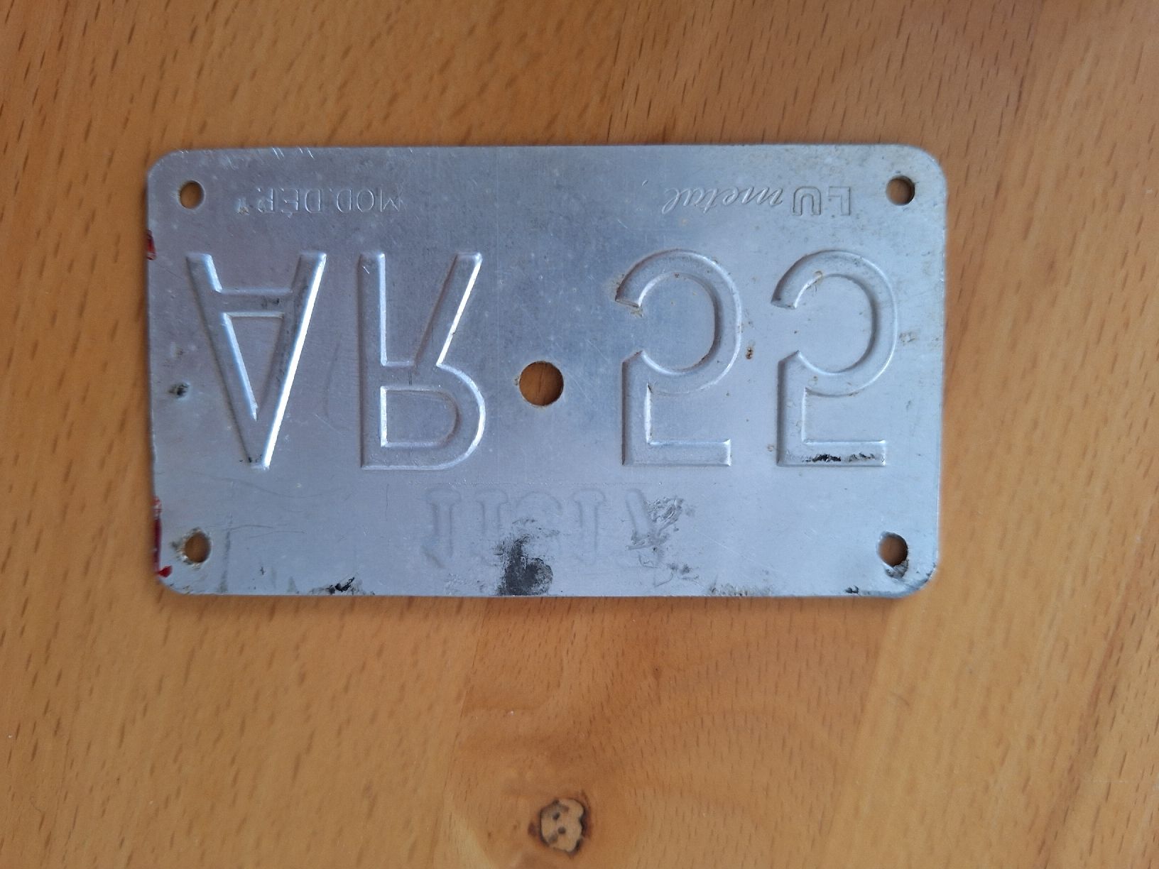 Ecriteaux: Velonummer AR 55 – D'occasion à Vilters par Fleiflomi 1