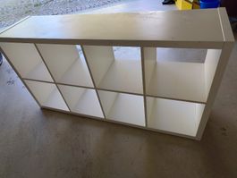 IKEA Kallax Regal 8 Fächer weiss Gebrauchsspuren