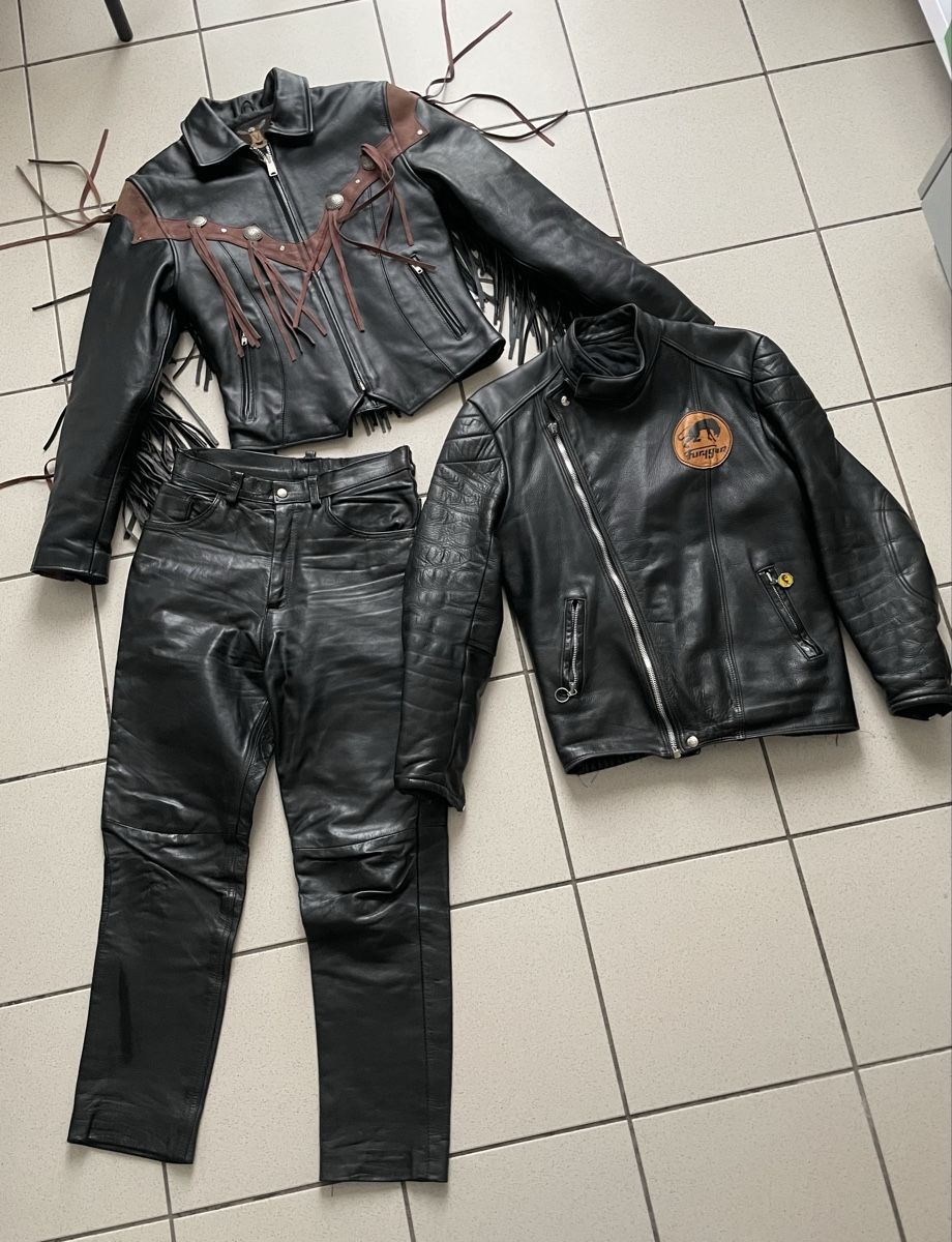 Lotti di vestiti: Ensemble cuir motard veste et pantalon – Usato da Le Grand-Saconnex venduto da sav_dfj7