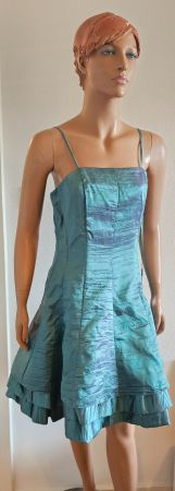 Neues elegantes Cocktailkleid, petrol grün, Grösse L