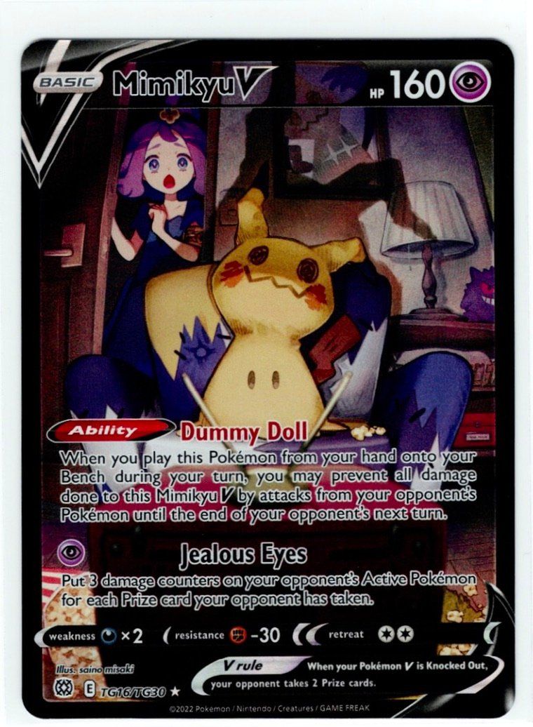 Pokémon Carte collezionabili: Mimikyu V TG16 – Usato da Zürich venduto da PACE79