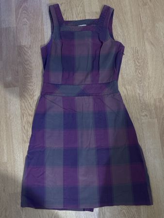 Street One Kleid, Gr. 34, kariert, herbstlich-elegant