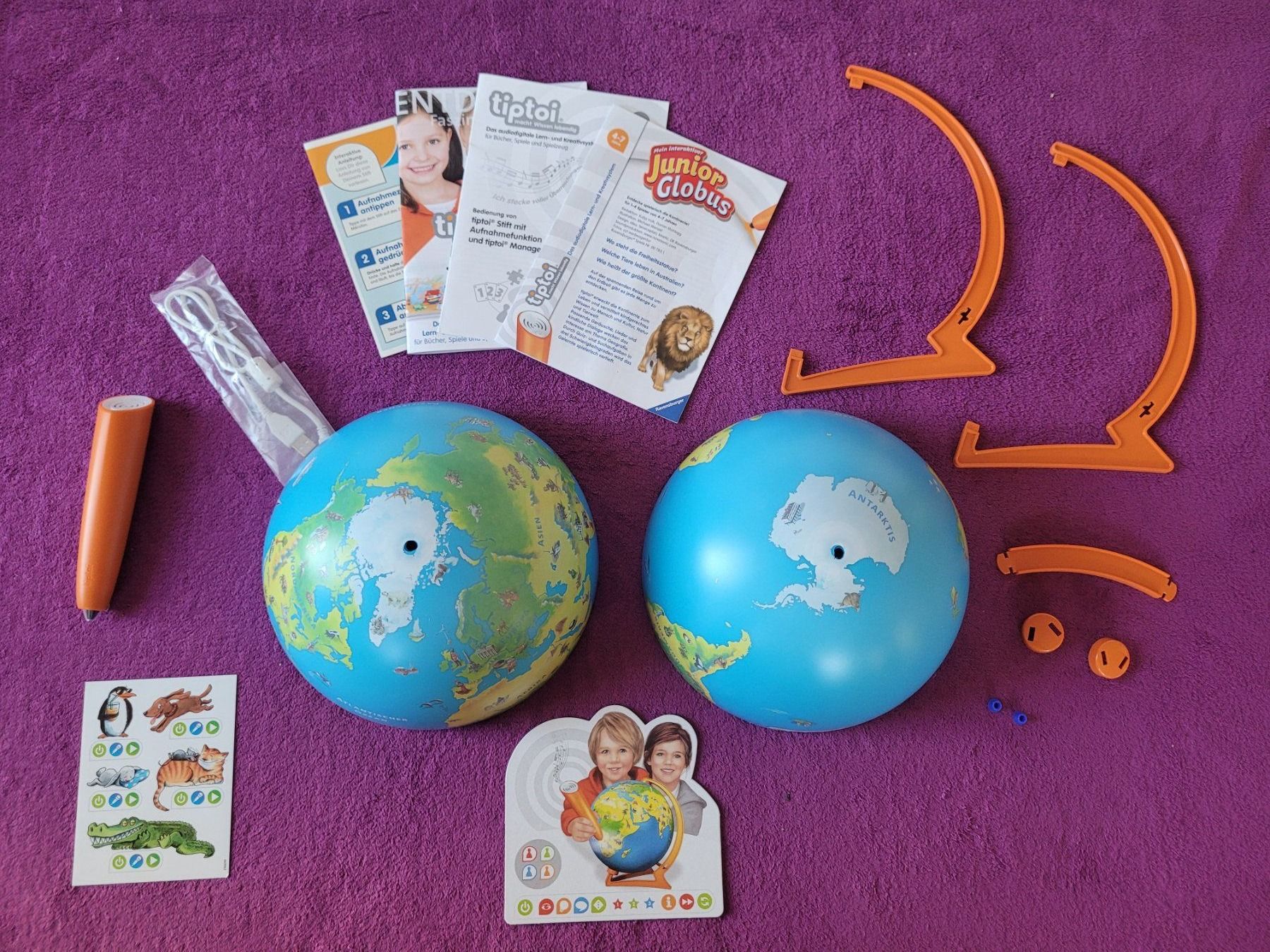 Ravensburger Giochi: tiptoi Starterset mit create Stift und Junior Globus – Nuovo (secondo la descrizione) da Müllheim Dorf venduto da Seeeule01 6