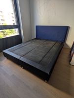 Boxspring-Bettgestell, schwarz, 160x200cm