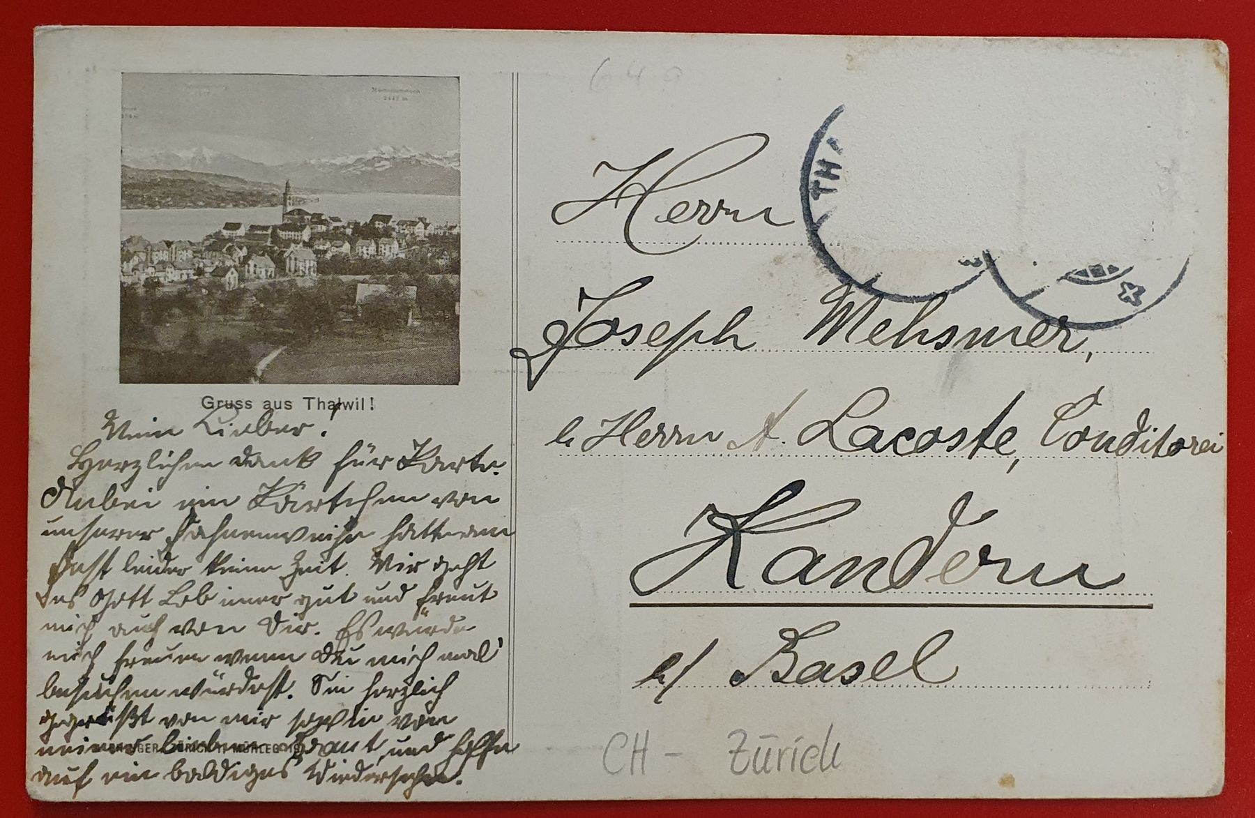 Cartoline postali: Thalwil 1911 - Fahnenweihe – Usato da Kreuzlingen venduto da Rschweiz1 1
