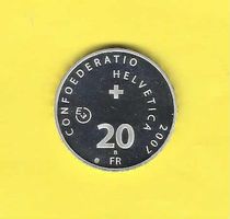 2007 Fr.20.-Probeprägung nur 500 St. ohne Schachtel/SK 222.-
