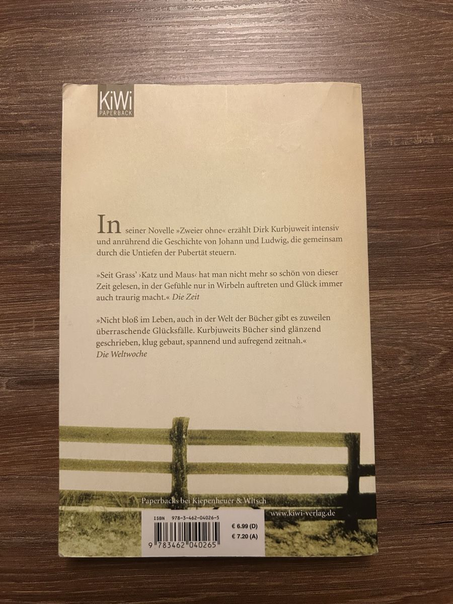Libri: Bücher : Tschick und Zweier ohne – Nuovo (secondo la descrizione) da Pratteln venduto da esr_5z52 5
