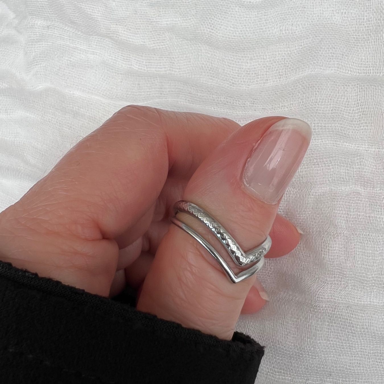 Anelli: Bague en acier inox design – Nuovo (secondo la descrizione) da Pully venduto da sunaddict 3