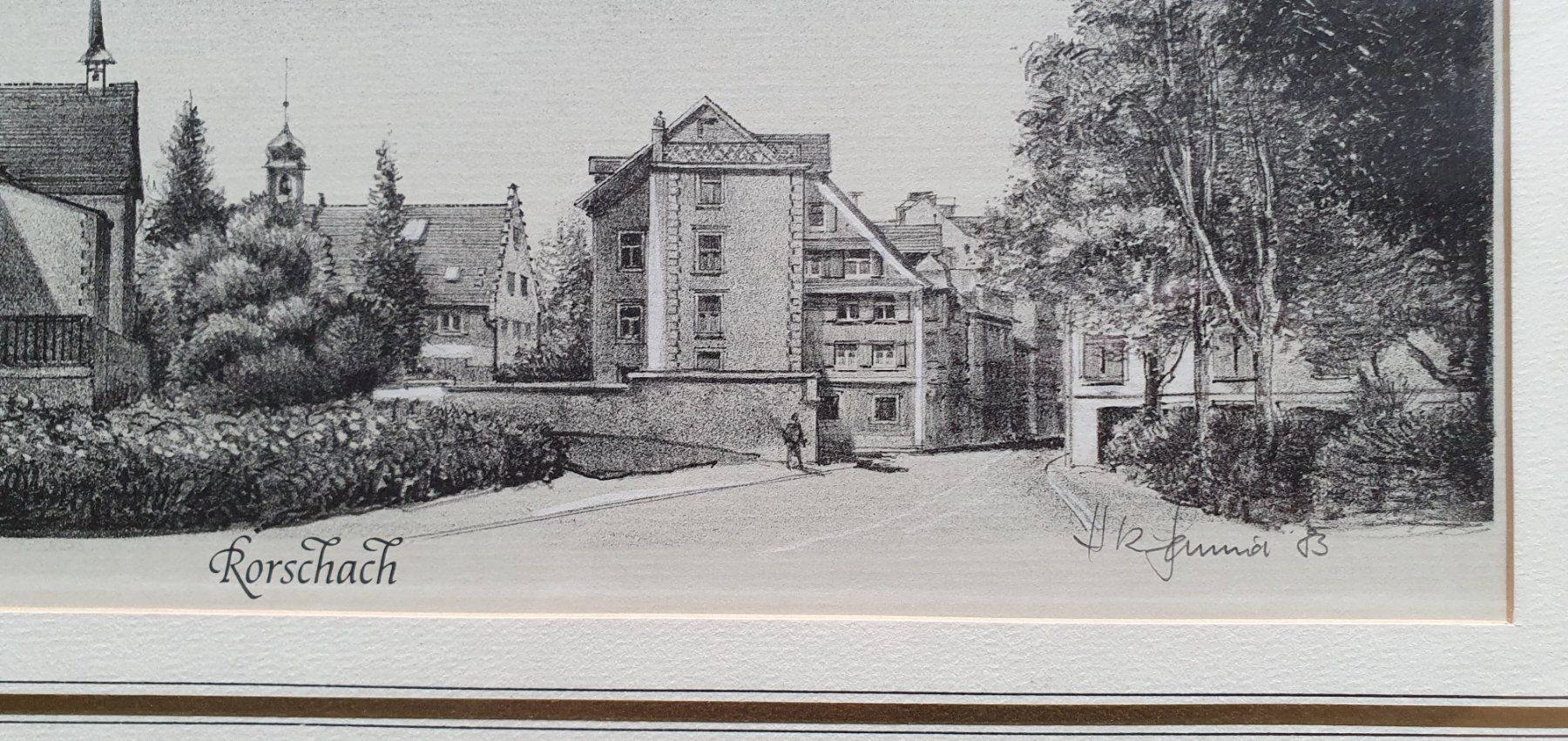 Grafica & Litografie: Bild - Rorschach Lithographie, H.R. Schmid – Usato da Kreuzlingen venduto da Rschweiz1 3