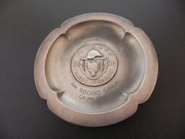 Assiette en étain L'abbaye à ses soldats 1939 - 1945