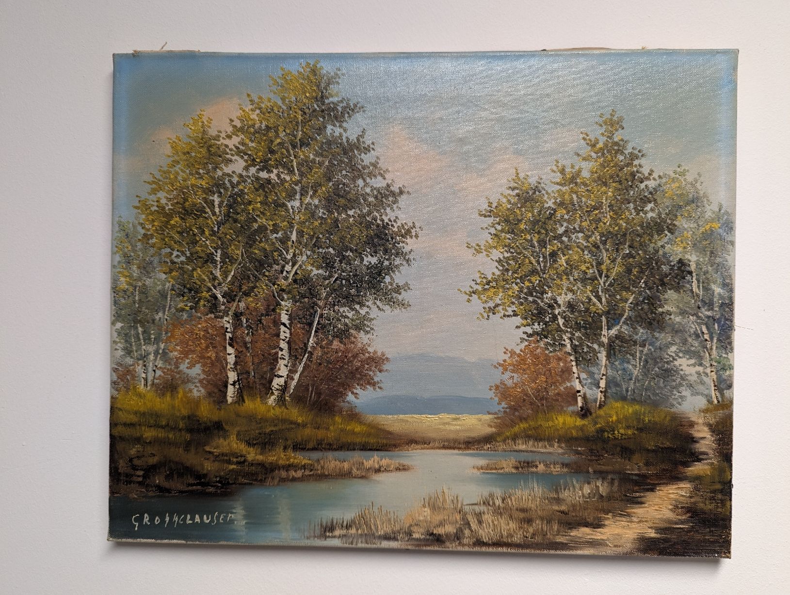 Dipinti: Ölbild von Fred Grossglauser geb.1908 bis 1981 – Usato da Münchenstein venduto da Polsteratelier.Nobs