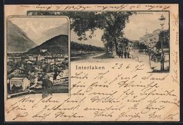 Interlaken, Höhenweg und Teilansicht au