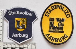 2 Polizei Abzeichen Stadtpolizei Aarburg
