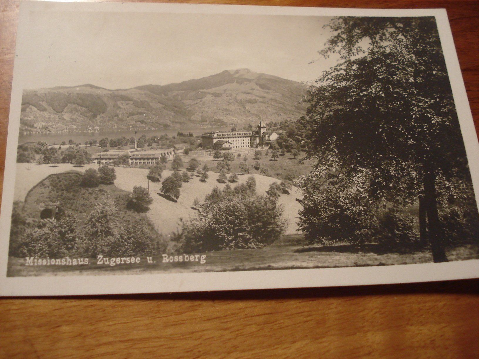 Cartoline postali: Missionshaus Zugersee + Rossberg, 1939, o Immensee – Usato da Niederwil AG venduto da morostahu