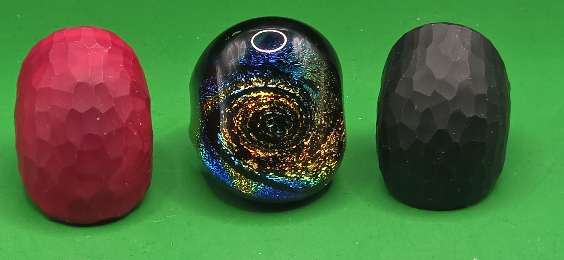 Murano Anelli: 3 Schöne Murano Glas Ringe – Usato da Zürich venduto da Daniela51 1