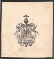 Ex-libris héraldique TRONCHIN, Armand-Henri-Louis 1794-1865